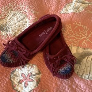 Minnetonka suede moccasins